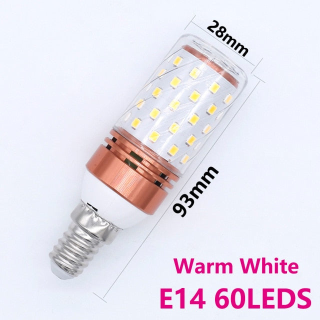 LED Bulb E27 E14 LED Corn Light Downlight Corn Lamp 60 90 LEDs Light Bulb 220V For chandelier candle Home Decoration Lighting