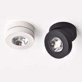 LED ceiling spotlight, track light 3W 5W 7W 10W ultra-thin surface mounted downlight, foldable 360-degree rotating background wall