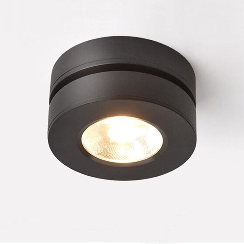 LED ceiling spotlight, track light 3W 5W 7W 10W ultra-thin surface mounted downlight, foldable 360-degree rotating background wall