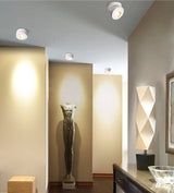 LED ceiling spotlight, track light 3W 5W 7W 10W ultra-thin surface mounted downlight, foldable 360-degree rotating background wall