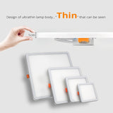 Ultra-thin LED Panel Lamp Recessed Square/Round Ceiling Downlight 6W 8W 15W 20W Living Room Bathroom Indoor Spot Lights  AC220V