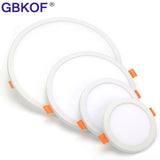 LED panel lights Square Round 6W 8W 15W 20W 220V AC85-265V recessed led ceiling light Spot Down Light Aluminum Panel