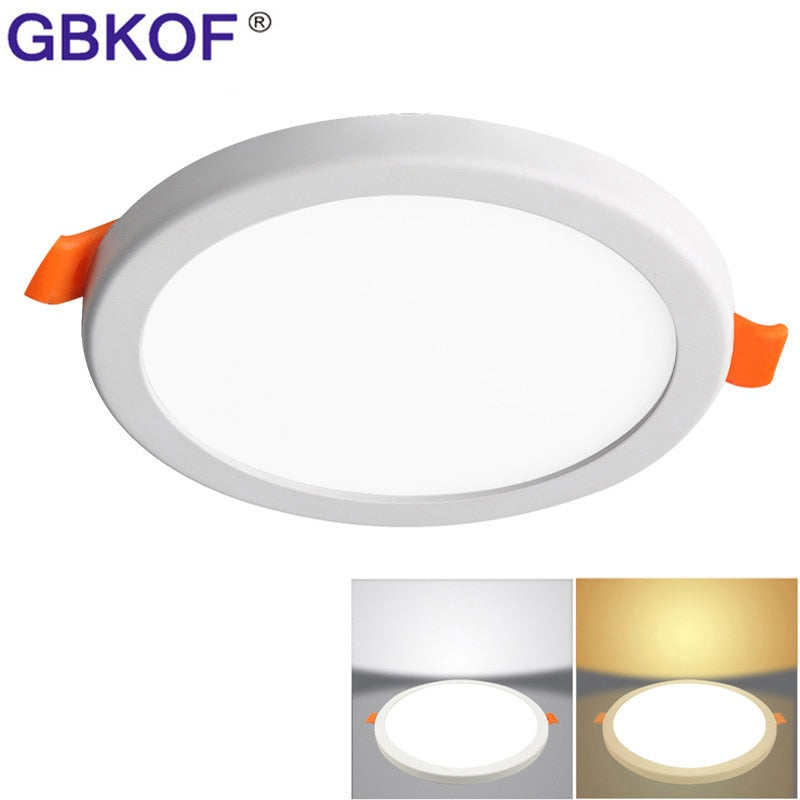 LED panel lights Square Round 6W 8W 15W 20W 220V AC85-265V recessed led ceiling light Spot Down Light Aluminum Panel