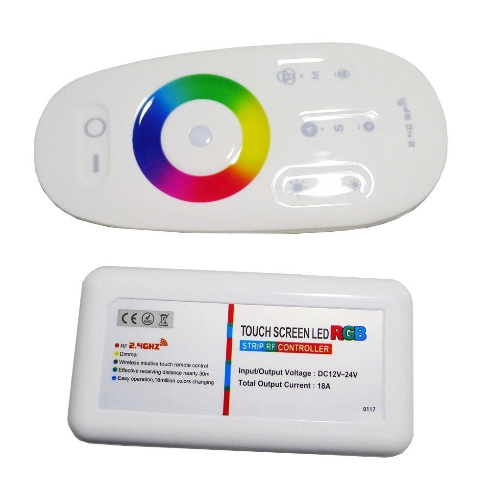 OSIDE RGB RGBW controller Wall Mounted LED controller Touch pannel 12V 24V 18A Wireless 2.4G Remote LED RGB Strip /Bulb/Downlight