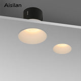 Aisilan Modern LED recessed downlight frameless built-in spot lamp Minimalist Convenient installation for living room bedroom