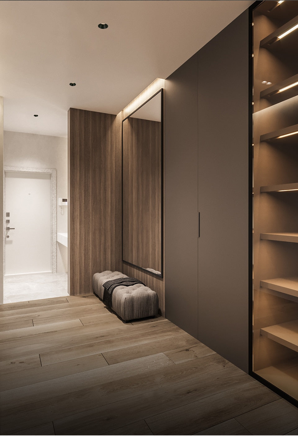 Aisilan Modern LED recessed downlight frameless built-in spot lamp Minimalist Convenient installation for living room bedroom