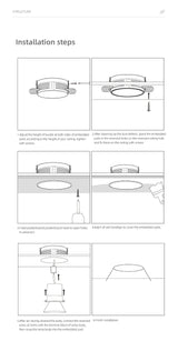 Aisilan Modern LED recessed downlight frameless built-in spot lamp Minimalist Convenient installation for living room bedroom