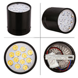 Surface Mounted Downlights 3W 5W 7W 12W LED Spot Ceiling Lights Lamps White Black Body for living room bathroom kitchen lights