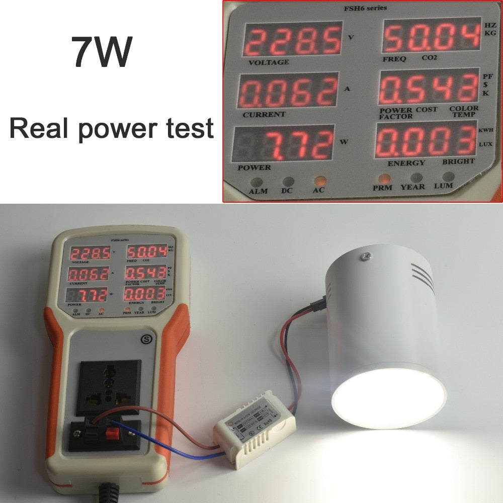 Surface Mounted Downlights 3W 5W 7W 12W LED Spot Ceiling Lights Lamps White Black Body for living room bathroom kitchen lights