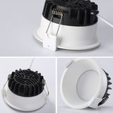 Anti-Glare LED Downlight Narrow Border Dimmable COB LED Ceiling Lamp Living Room Restaurant Background Recessed Spot Light