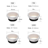 Anti-Glare LED Downlight Narrow Border Dimmable COB LED Ceiling Lamp Living Room Restaurant Background Recessed Spot Light