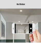 Anti-Glare LED Downlight Narrow Border Dimmable COB LED Ceiling Lamp Living Room Restaurant Background Recessed Spot Light