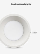 Anti-Glare LED Downlight Narrow Border Dimmable COB LED Ceiling Lamp Living Room Restaurant Background Recessed Spot Light