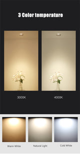 Anti-Glare LED Downlight Narrow Border Dimmable COB LED Ceiling Lamp Living Room Restaurant Background Recessed Spot Light