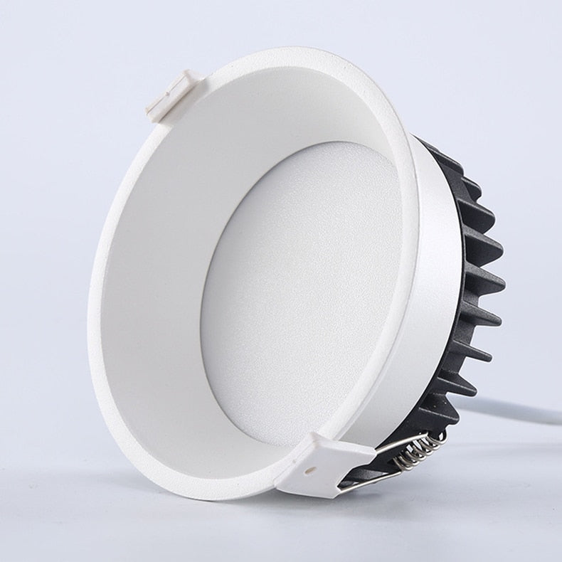 Anti-Glare LED Downlight Narrow Border Dimmable COB LED Ceiling Lamp Living Room Restaurant Background Recessed Spot Light