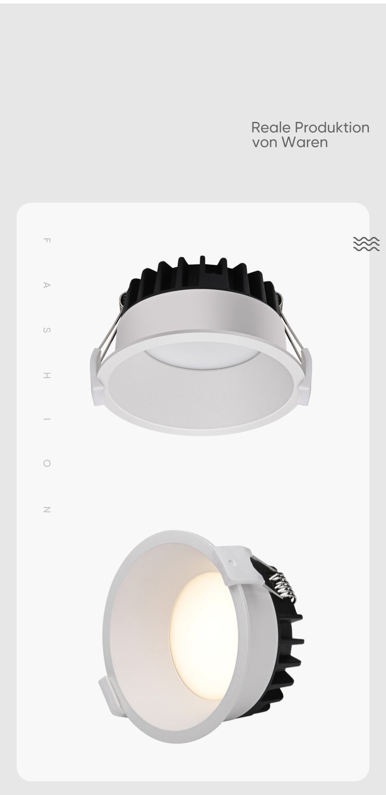 Anti-Glare LED Downlight Narrow Border Dimmable COB LED Ceiling Lamp Living Room Restaurant Background Recessed Spot Light