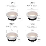 Anti-Glare LED Downlight Narrow Border Dimmable COB LED Ceiling Lamp Living Room Restaurant Background Recessed Spot Light