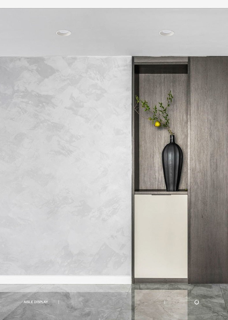 Anti-Glare LED Downlight Narrow Border Dimmable COB LED Ceiling Lamp Living Room Restaurant Background Recessed Spot Light