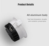 Anti-Glare LED Downlight Narrow Border Dimmable COB LED Ceiling Lamp Living Room Restaurant Background Recessed Spot Light