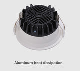 Anti-Glare LED Downlight Narrow Border Dimmable COB LED Ceiling Lamp Living Room Restaurant Background Recessed Spot Light