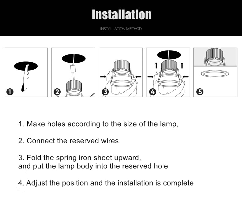 Anti-Glare LED Downlight Narrow Border Dimmable COB LED Ceiling Lamp Living Room Restaurant Background Recessed Spot Light