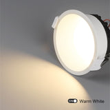 Anti-Glare LED Downlight Narrow Border Dimmable COB LED Ceiling Lamp Living Room Restaurant Background Recessed Spot Light