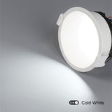 Anti-Glare LED Downlight Narrow Border Dimmable COB LED Ceiling Lamp Living Room Restaurant Background Recessed Spot Light