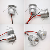 LED Spotlight Dimmable Spot Lamp DC12V 1W 15mm 25mm Cutout Recessed Downlight IP65 Bedroom Ceiling Cabinet Stair Spotlight