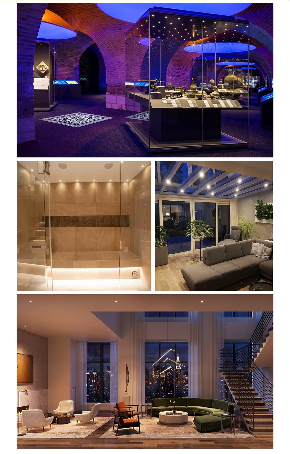 etrnLED 12V 1W Small Spot Led IP65 Waterproof Downlight Recessed Dimmable for Kitchen Sauna Bath Mini Ceiling Lamp Outdoor Light