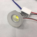 Mini Downlight 5pcs/lot Cabinet Spot Light diameter 48mm 3w Ceiling Recessed Lamp AC85-265V Dimmable Down lights