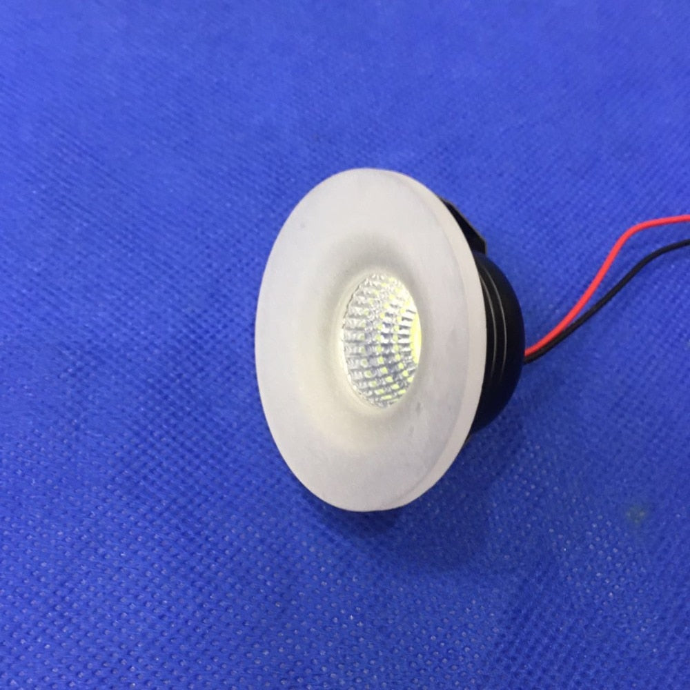 Mini Downlight 5pcs/lot Cabinet Spot Light diameter 48mm 3w Ceiling Recessed Lamp AC85-265V Dimmable Down lights