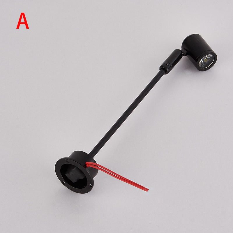 Mini LED Spotlight Surface Mounted 4PCS 1W Cabinet Downlights for Display of Wall Lights 10/15/20/25/30/35cm