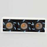 LED spot lighting LED Grille spotlights gallbladder 5W MR16*3 360 angle adjustment anti-glare Bean Lamp Ceiling Downlighting