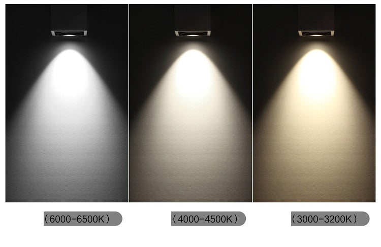 LED spot lighting LED Grille spotlights gallbladder 5W MR16*3 360 angle adjustment anti-glare Bean Lamp Ceiling Downlighting