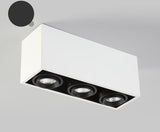 LED spot lighting LED Grille spotlights gallbladder 5W MR16*3 360 angle adjustment anti-glare Bean Lamp Ceiling Downlighting