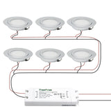 Mini LED 3W 5W 12V Spotlight Stainless Steel 2.5inch Ceiling Downlight IP65 Marine Boat Bulb Lights Kitchen Bathroom Lighting