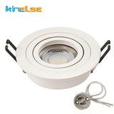 Round LED Trim Ring Ceiling Downlights Recessed Mounted Frame GU10/MR16 Halogen Bulb Lamp Socket Base Spot Light Fitting Fixture