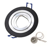 Round LED Trim Ring Ceiling Downlights Recessed Mounted Frame GU10/MR16 Halogen Bulb Lamp Socket Base Spot Light Fitting Fixture