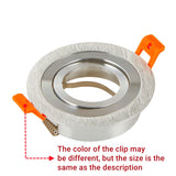 Round LED Trim Ring Ceiling Downlights Recessed Mounted Frame GU10/MR16 Halogen Bulb Lamp Socket Base Spot Light Fitting Fixture