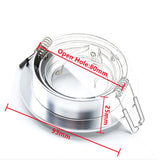 Round LED Trim Ring Ceiling Downlights Recessed Mounted Frame GU10/MR16 Halogen Bulb Lamp Socket Base Spot Light Fitting Fixture