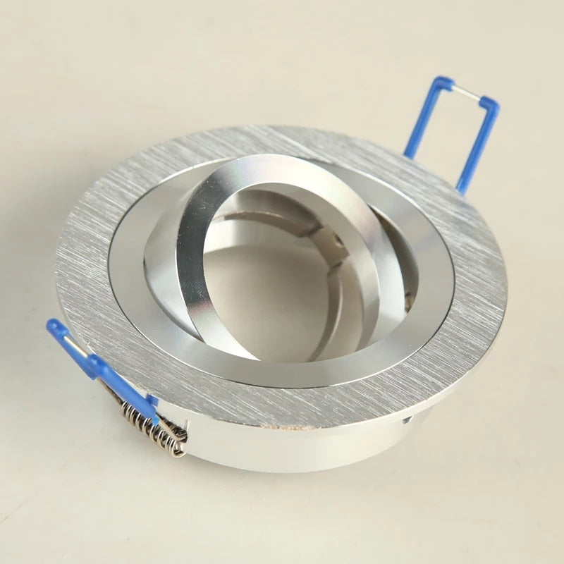 Round LED Trim Ring Ceiling Downlights Recessed Mounted Frame GU10/MR16 Halogen Bulb Lamp Socket Base Spot Light Fitting Fixture