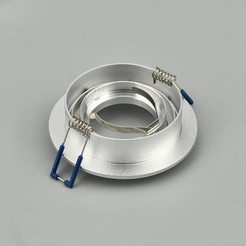 Round LED Trim Ring Ceiling Downlights Recessed Mounted Frame GU10/MR16 Halogen Bulb Lamp Socket Base Spot Light Fitting Fixture