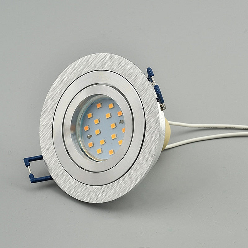 Round LED Trim Ring Ceiling Downlights Recessed Mounted Frame GU10/MR16 Halogen Bulb Lamp Socket Base Spot Light Fitting Fixture