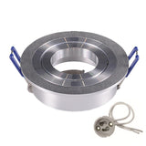 Round LED Trim Ring Ceiling Downlights Recessed Mounted Frame GU10/MR16 Halogen Bulb Lamp Socket Base Spot Light Fitting Fixture