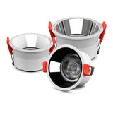 2021 NEW No Glare LED Downlight 220V 110V led Bulb 7W 15W 18W Cob Spot light led Recessed Ceiling Downlight Warm/Natural White