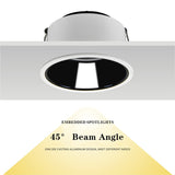 2021 NEW No Glare LED Downlight 220V 110V led Bulb 7W 15W 18W Cob Spot light led Recessed Ceiling Downlight Warm/Natural White