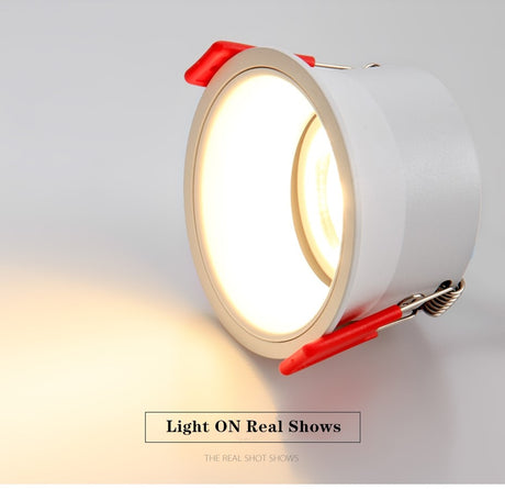 2021 NEW No Glare LED Downlight 220V 110V led Bulb 7W 15W 18W Cob Spot light led Recessed Ceiling Downlight Warm/Natural White