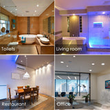 LED Downlight Spot LED Recessed Smart Dimmable Ceiling 7W Round Plafond Light 220V 110V RGB Color Changing Light Bulb Track Lamp