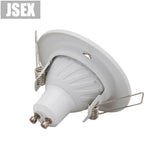 Round white Recessed LED Ceiling Light NO Adjustable Frame MR16 GU10 Bulb Fixture Downlight Holder