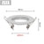Round white Recessed LED Ceiling Light NO Adjustable Frame MR16 GU10 Bulb Fixture Downlight Holder